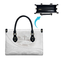 Tonga White Sunday Fakame Leather Bag Tokelaufeletoa Kupesi