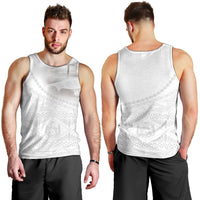 Tonga White Sunday Fakame Men Tank Top Tokelaufeletoa Kupesi
