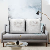Tonga White Sunday Fakame Pillow Cover Tokelaufeletoa Kupesi