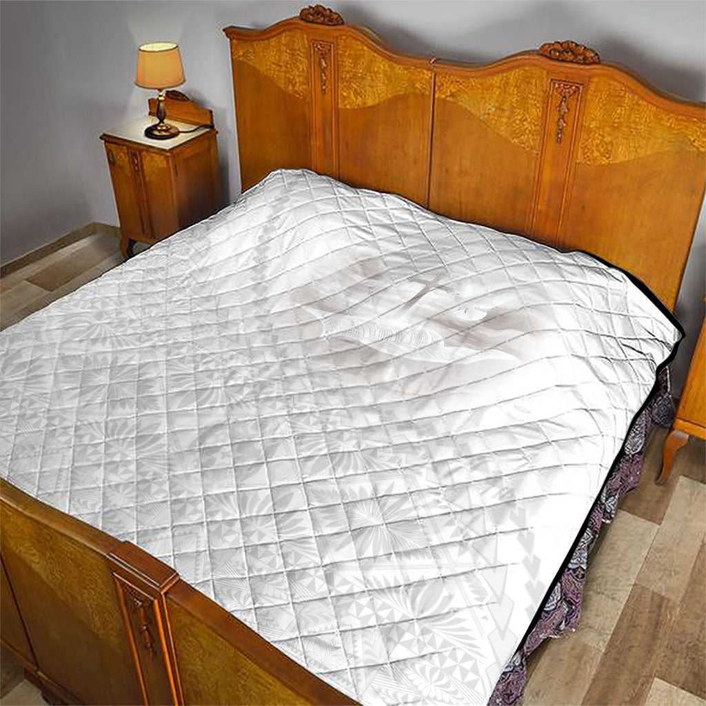 Tonga White Sunday Fakame Quilt Tokelaufeletoa Kupesi