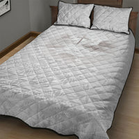 Tonga White Sunday Fakame Quilt Bed Set Tokelaufeletoa Kupesi