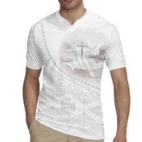 Tonga White Sunday Fakame Rugby Jersey Tokelaufeletoa Kupesi