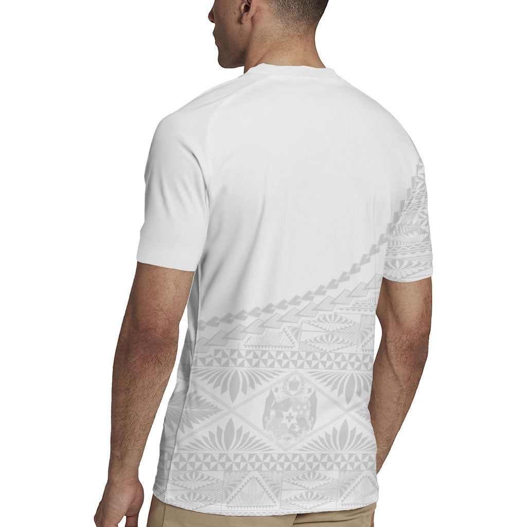 Tonga White Sunday Fakame Rugby Jersey Tokelaufeletoa Kupesi
