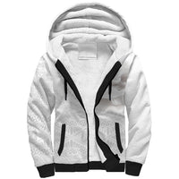 Tonga White Sunday Fakame Sherpa Hoodie Tokelaufeletoa Kupesi