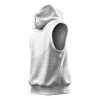 Tonga White Sunday Fakame Sleeveless Hoodie Tokelaufeletoa Kupesi