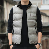 Tonga White Sunday Fakame Sleeveless Puffer Jacket Tokelaufeletoa Kupesi