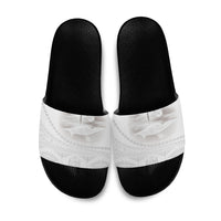 Tonga White Sunday Fakame Slide Sandals Tokelaufeletoa Kupesi