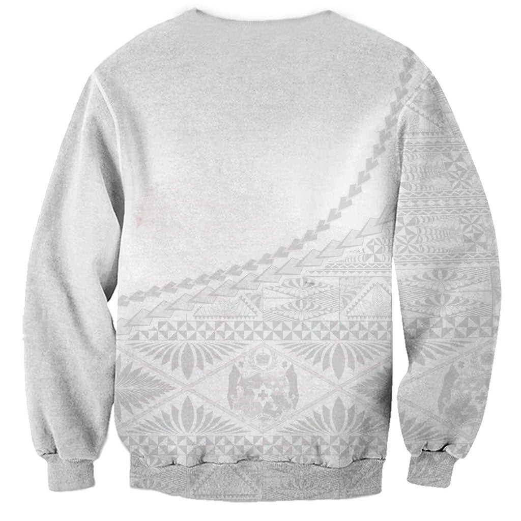 Tonga White Sunday Fakame Sweatshirt Tokelaufeletoa Kupesi