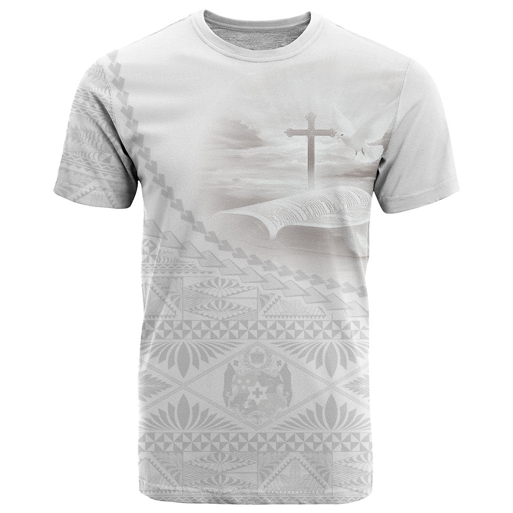 Tonga White Sunday Fakame T Shirt Tokelaufeletoa Kupesi