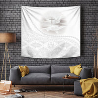 Tonga White Sunday Fakame Tapestry Tokelaufeletoa Kupesi