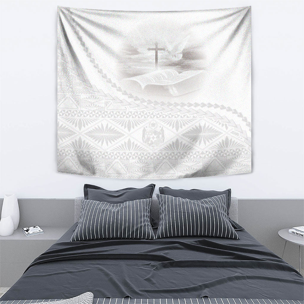 Tonga White Sunday Fakame Tapestry Tokelaufeletoa Kupesi