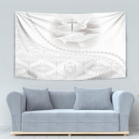 Tonga White Sunday Fakame Tapestry Tokelaufeletoa Kupesi