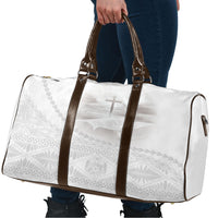 Tonga White Sunday Fakame Travel Bag Tokelaufeletoa Kupesi