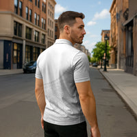Tonga White Sunday Fakame Zipper Polo Shirt Tokelaufeletoa Kupesi