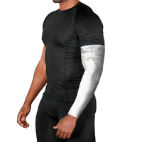 Niue White Sunday Tapu Fanau Arm Sleeves Fiti Pua Mix Hiapo Tapa
