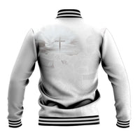 Niue White Sunday Tapu Fanau Baseball Jacket Fiti Pua Mix Hiapo Tapa