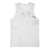 Niue White Sunday Tapu Fanau Basketball Jersey Fiti Pua Mix Hiapo Tapa