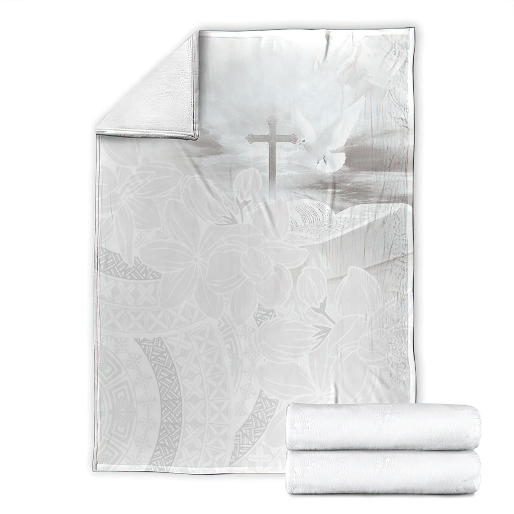 Niue White Sunday Tapu Fanau Blanket Fiti Pua Mix Hiapo Tapa