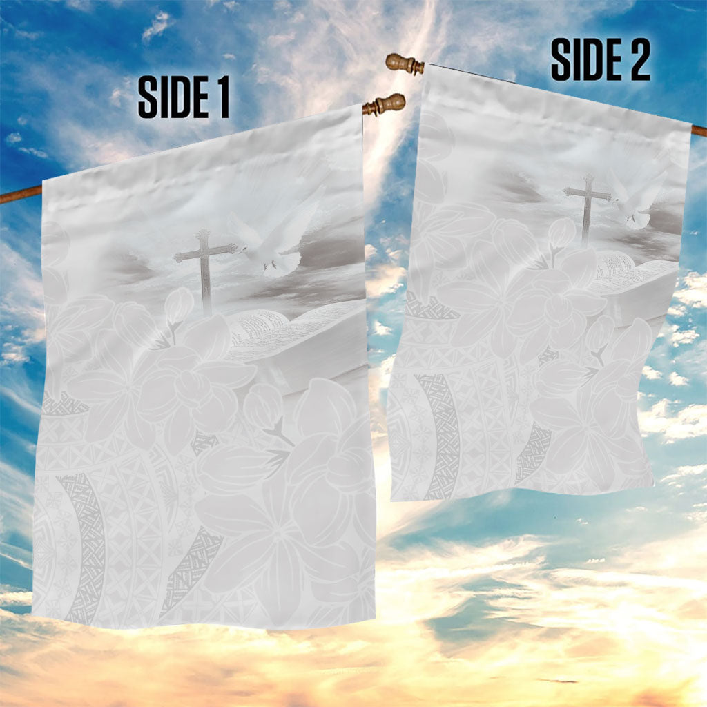 Niue White Sunday Tapu Fanau Garden Flag Fiti Pua Mix Hiapo Tapa