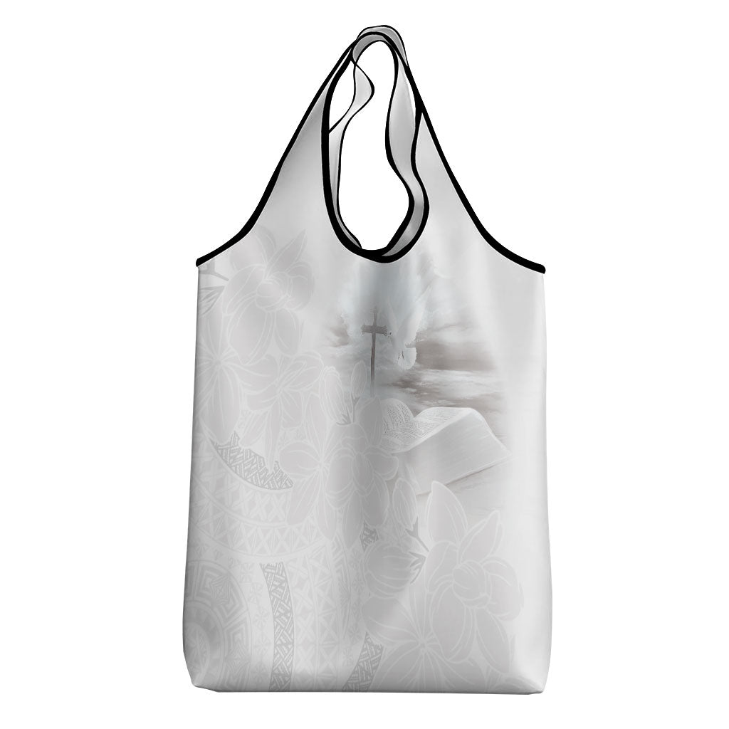 Niue White Sunday Tapu Fanau Grocery Bag Fiti Pua Mix Hiapo Tapa