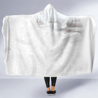 Niue White Sunday Tapu Fanau Hooded Blanket Fiti Pua Mix Hiapo Tapa