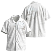 Niue White Sunday Tapu Fanau Kid Hawaiian Shirt Fiti Pua Mix Hiapo Tapa