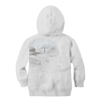 Niue White Sunday Tapu Fanau Kid Hoodie Fiti Pua Mix Hiapo Tapa