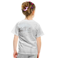 Niue White Sunday Tapu Fanau Kid T Shirt Fiti Pua Mix Hiapo Tapa
