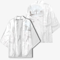Niue White Sunday Tapu Fanau Kimono Fiti Pua Mix Hiapo Tapa