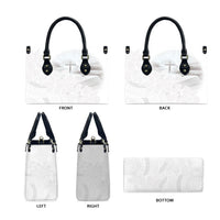 Niue White Sunday Tapu Fanau Leather Bag Fiti Pua Mix Hiapo Tapa