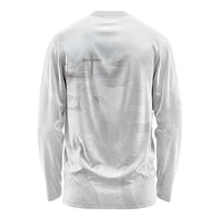 Niue White Sunday Tapu Fanau Long Sleeve Shirt Fiti Pua Mix Hiapo Tapa