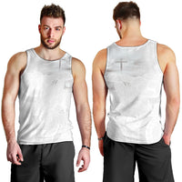 Niue White Sunday Tapu Fanau Men Tank Top Fiti Pua Mix Hiapo Tapa