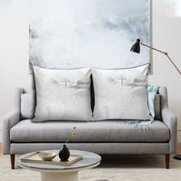 Niue White Sunday Tapu Fanau Pillow Cover Fiti Pua Mix Hiapo Tapa