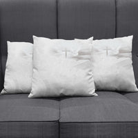 Niue White Sunday Tapu Fanau Pillow Cover Fiti Pua Mix Hiapo Tapa