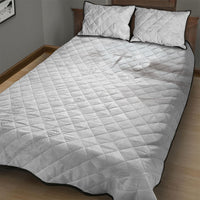 Niue White Sunday Tapu Fanau Quilt Bed Set Fiti Pua Mix Hiapo Tapa