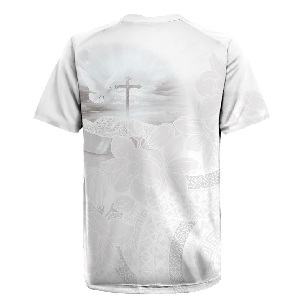 Niue White Sunday Tapu Fanau Rugby Jersey Fiti Pua Mix Hiapo Tapa