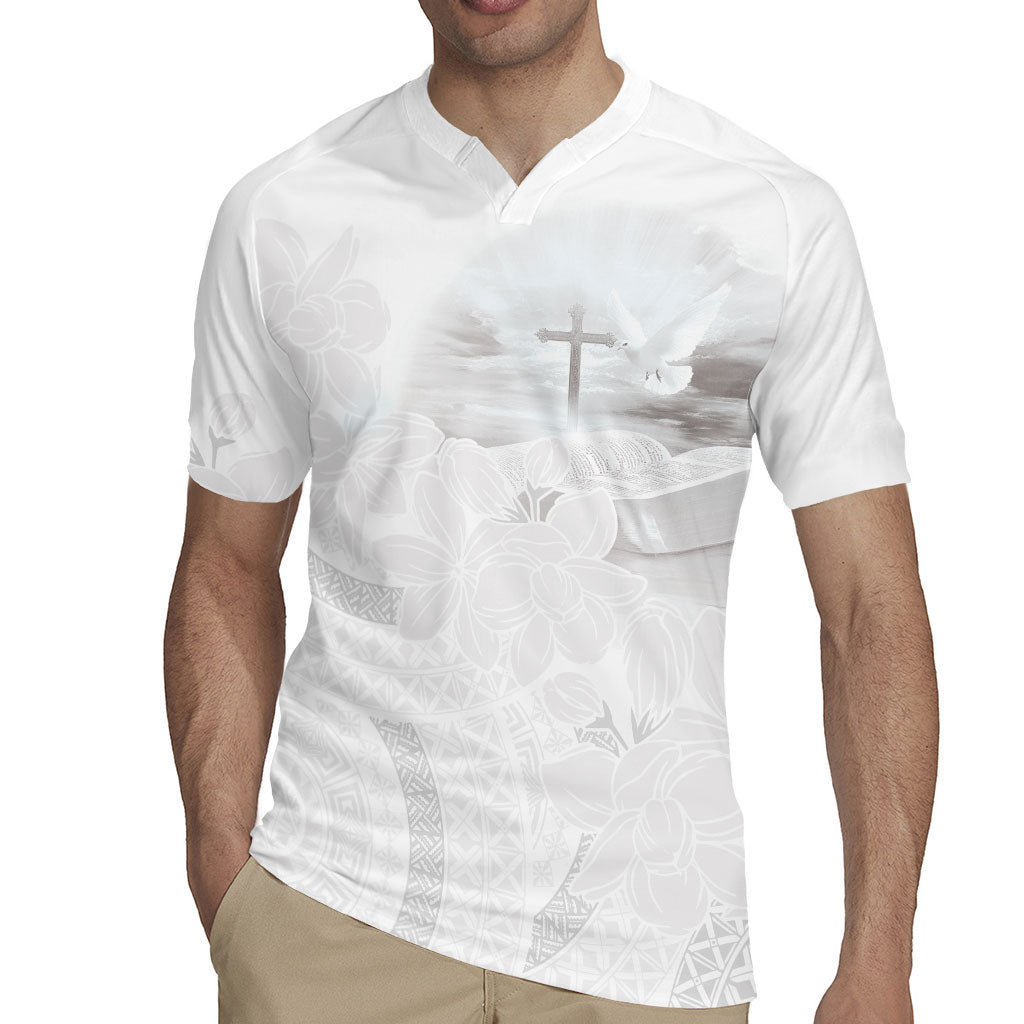 Niue White Sunday Tapu Fanau Rugby Jersey Fiti Pua Mix Hiapo Tapa