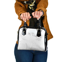 Niue White Sunday Tapu Fanau Shoulder Handbag Fiti Pua Mix Hiapo Tapa