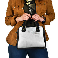 Niue White Sunday Tapu Fanau Shoulder Handbag Fiti Pua Mix Hiapo Tapa