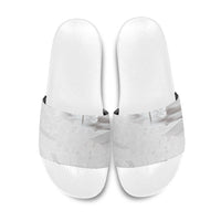 Niue White Sunday Tapu Fanau Slide Sandals Fiti Pua Mix Hiapo Tapa
