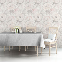Niue White Sunday Tapu Fanau Tablecloth Fiti Pua Mix Hiapo Tapa