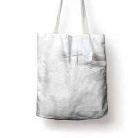 Niue White Sunday Tapu Fanau Tote Bag Fiti Pua Mix Hiapo Tapa
