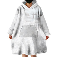 Niue White Sunday Tapu Fanau Wearable Blanket Hoodie Fiti Pua Mix Hiapo Tapa