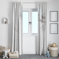 Niue White Sunday Tapu Fanau Window Curtain Fiti Pua Mix Hiapo Tapa