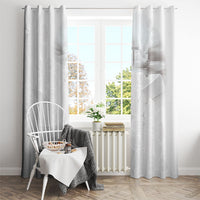 Niue White Sunday Tapu Fanau Window Curtain Fiti Pua Mix Hiapo Tapa