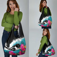 Hawaii Surfing Grocery Bag Triple Crown Rides The Waves