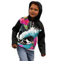 Hawaii Surfing Kid Hoodie Triple Crown Rides The Waves LT7 - Polynesian Pride