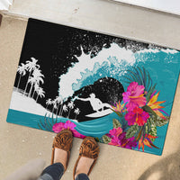 Hawaii Surfing Rubber Doormat Triple Crown Rides The Waves LT7 - Polynesian Pride