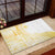 Samoa Siapo Mamanu Rubber Doormat Plumeria Fancy Gold Motifs