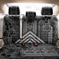 Aotearoa Taniko Pattern Back Car Seat Cover Poutama Mix Kowhai Flowers LT7 - Polynesian Pride